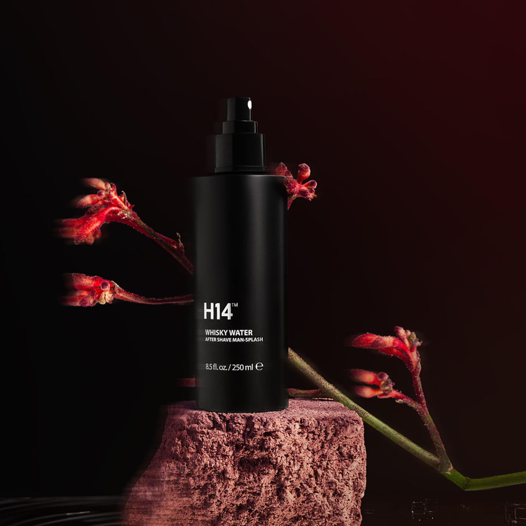 H14 Whisky Water Aftershave for Men - Aftershave Man-Splash with Grape Seed Oil and Horse Chestnut Bark Extract - Tones and Tightens Pores - Masculine Whisky Inspired Cologne Scent - 8.5 fl oz