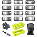 Norelco Guide Comb Set - 17 Pack of Trimmer Guards with Multiple Sizes (0.5 to 9 MM)