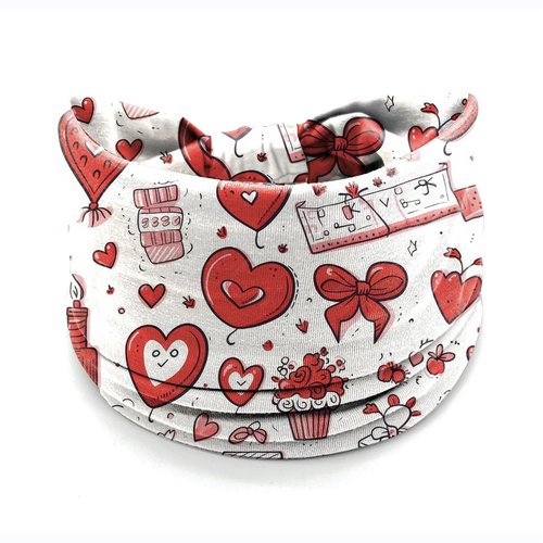 IDDFEVE 4Pcs Valentine's Day Headbands for Women - Heart Love Holiday Hair Bands, Festive Gift Hair Accessories(Balloon)