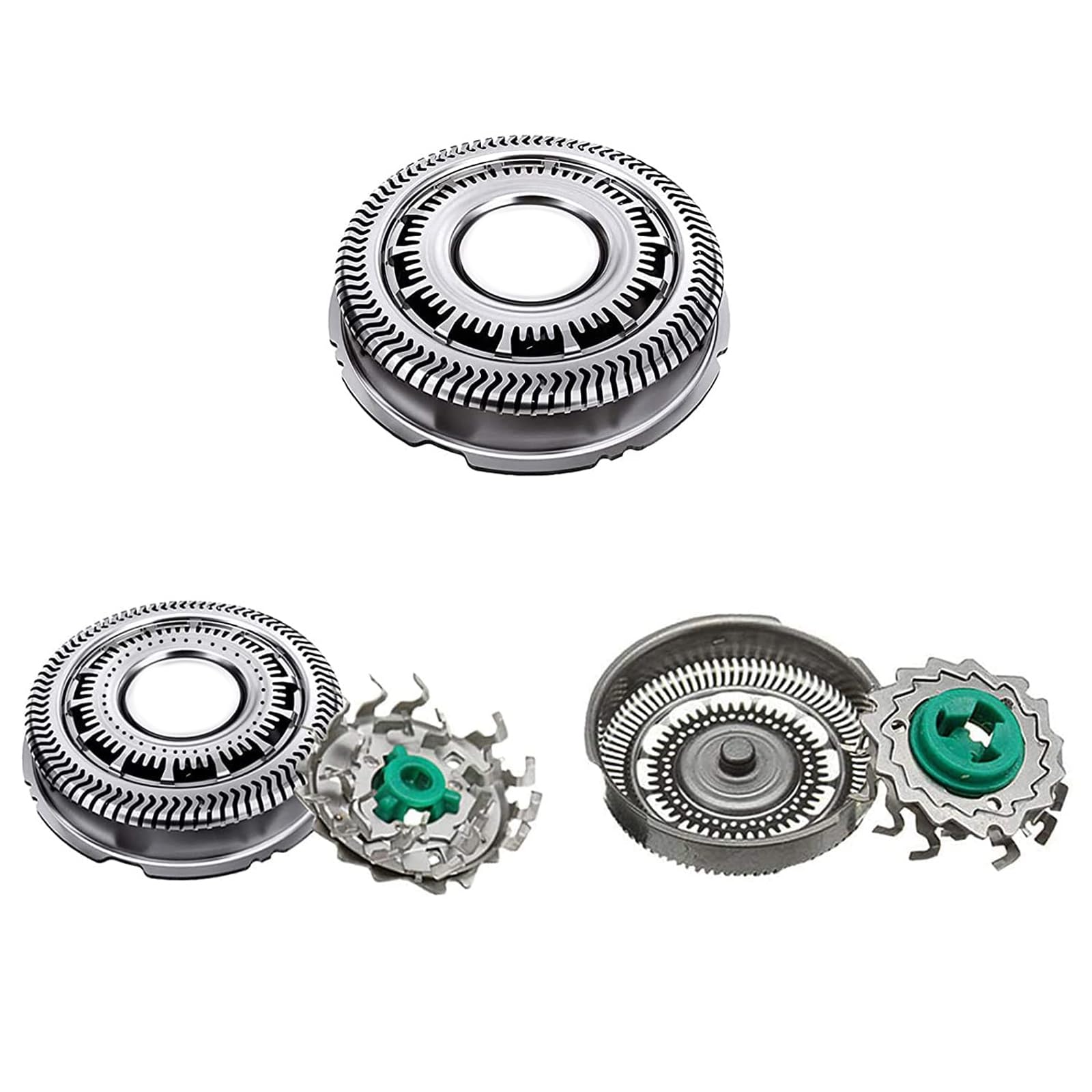 Suleto SH60/72 Replacement Head Blades Compatible with Philips Series 6000 Razor, Sh60 Replacement Head Compatible with noreclo Series 6000 Shaver, W/Brush for S6880/81, S6810/82, S6850/85, S6xxx
