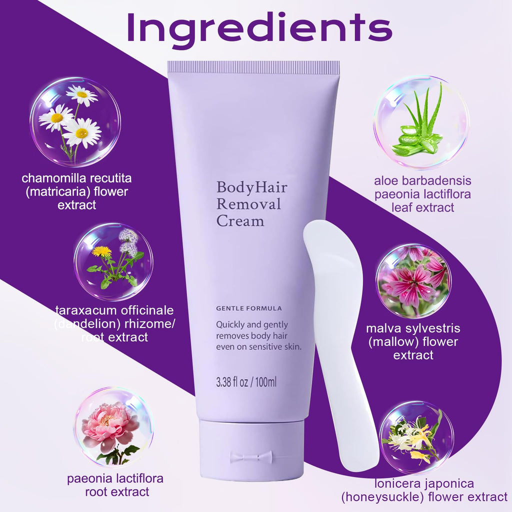 Removal Cream for Sensitive Skin, Durable and Smooth for Men and Women