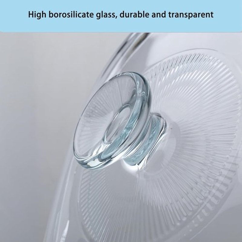 Skiennix Casserole Dish With Lid - 3qt Clear Oval Glass Baking Dish for Cooking & Serving