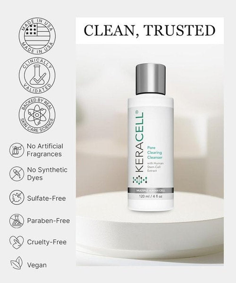 Regine Switzerland Pore Clearing Cleanser - Salicylic Acid & Panthenol Acne Face Wash - 4 oz