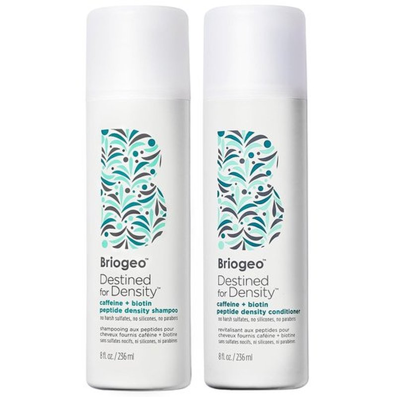Briogeo Destined For Density Shampoo & Conditioner Duo - Boosts Hair Thickness & Volume | Sulfate-Free, Vegan