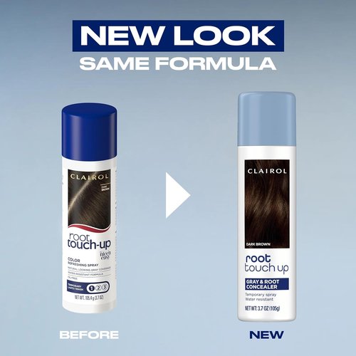 Clairol Root Touch-Up Hair Coloring Spray - Temporary Black Color, Single Pack for Quick Coverage