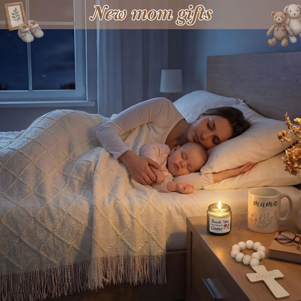 Ferrochef New Mom Care Package After Baby, New Mom Gifts Set Pregnancy Gift for Expecting Mommy with Blanket, Mama Mug for Moms to Be Baby Shower First Mothers Day Women Birthday Postpartum Essentials