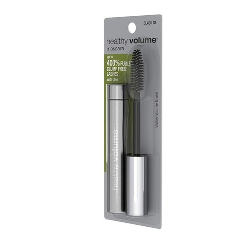 Neutrogena Healthy Volume Mascara - Volumizing & Conditioning with Olive Oil, Black 02, 0.21 oz (Pack of 2)
