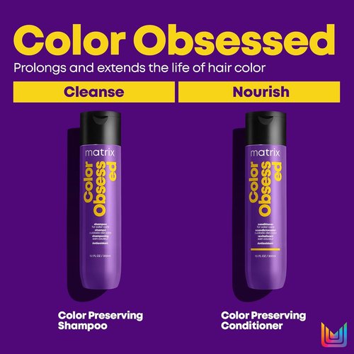 Matrix Color Obsessed Antioxidant Shampoo - Enhances Color Vibrancy & Protects Color Treated Hair | Vegan & Cruelty-Free