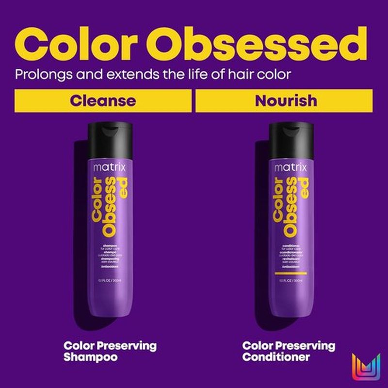 Matrix Color Obsessed Shampoo - Antioxidant Formula for Color Treated Hair | Enhances Vibrancy & Prevents Fading