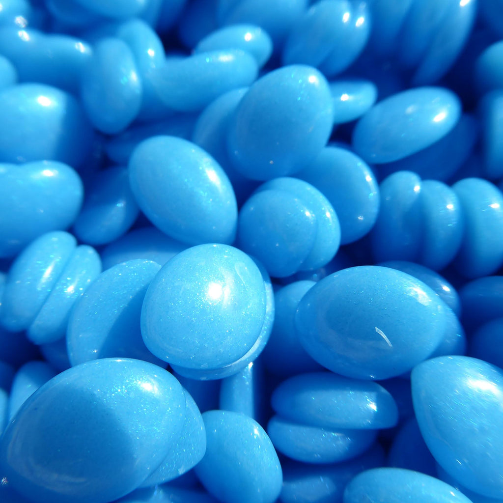 Waxness Neon Series Blue Hard Wax Beads Bulk 22 lb (10 kg) – Rosin-Free Stripless Hard Wax with Creamy Gel Texture and High Visibility, Salon Use – Made in Italy