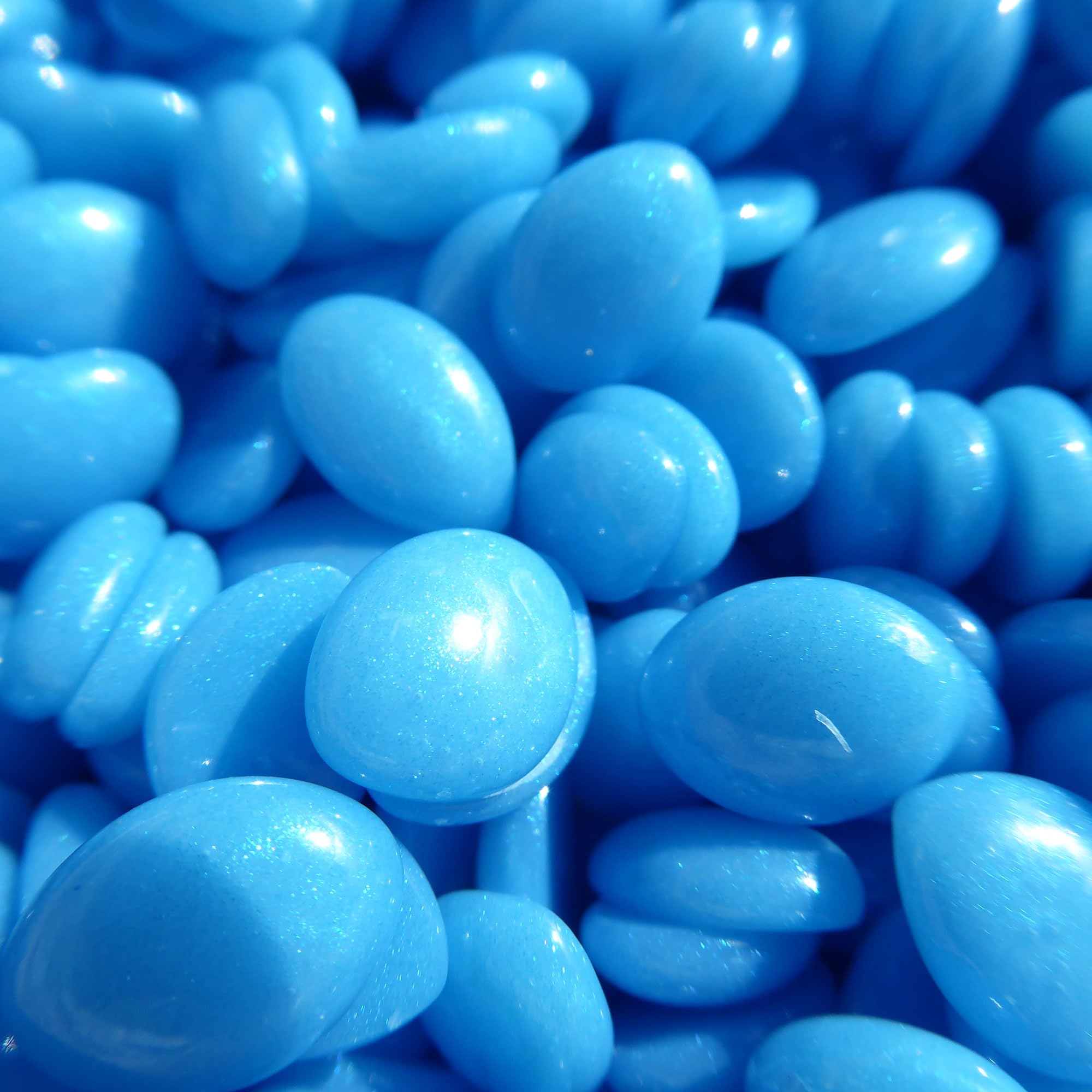 Waxness Neon Series Blue Hard Wax Beads Bulk 22 lb (10 kg) – Rosin-Free Stripless Hard Wax with Creamy Gel Texture and High Visibility, Salon Use – Made in Italy
