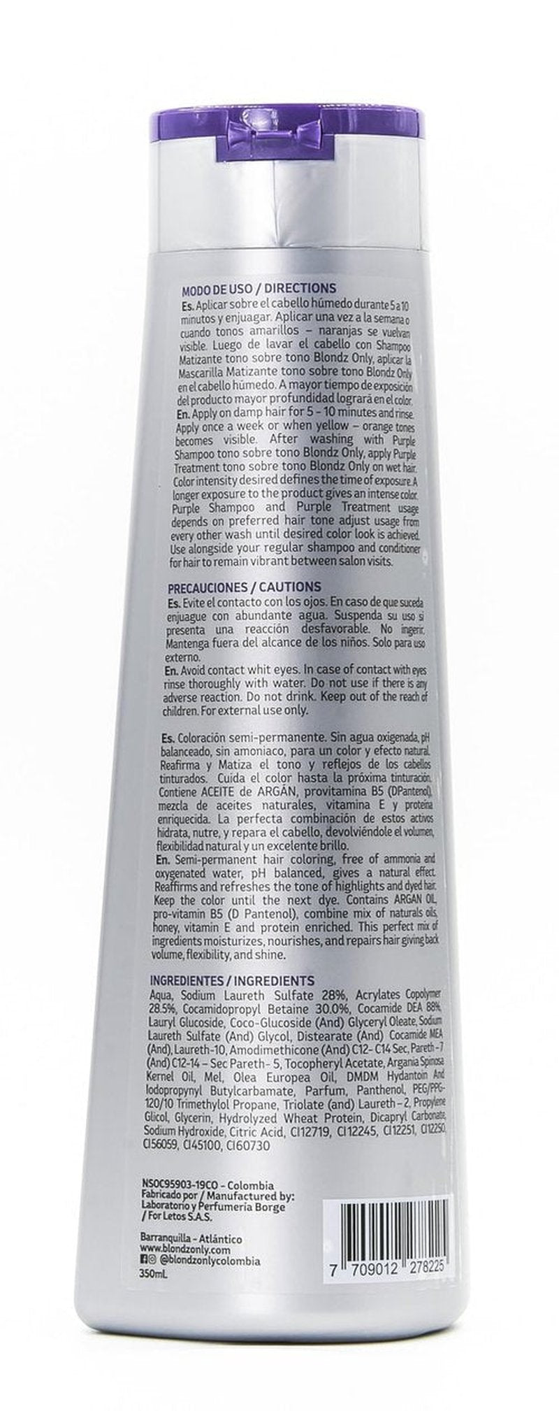 Blondz Only Silver Ash Blonde Hair Blue Toning Mask | Eliminates Brassiness | Neutralizes Yellow & Orange Tones | With Argan Oil Perfect Blonde (SILVER ASH BLONDE) 11.8 Fluid Ounce (350 ml)