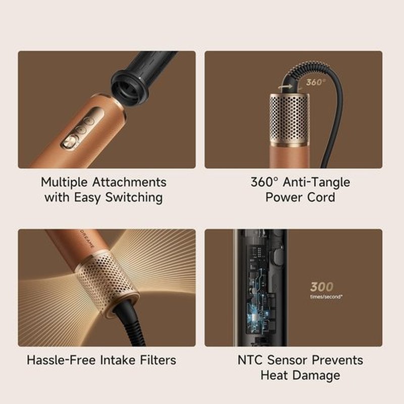 DREAME AirStyle Pro Hair Styler - High-Speed 110,000 RPM Motor with 3 Attachments | Luxury Travel Bag Included