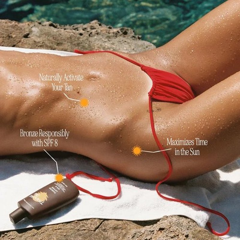 Tanning Club Tanning Lotion SPF 8 - Hydrating Formula with Beta-Carotene & Aloe - 150 ml