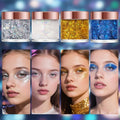 Badhare Dazzling Body Face Hair Glitter Gel 4Pack, Waterproof Sparkle for Parties, Festivals & Cosplay, Long Lasting Shimmer Makeup for Eye Shadow, Freckles & Skin, Easy Wash Off