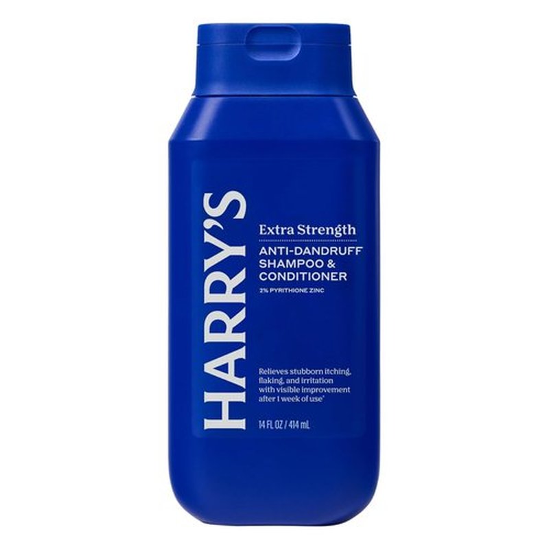 Harry's Extra-Strength Anti-Dandruff 2-in-1 Shampoo & Conditioner - 3 Pack, 14 fl oz with 2% Pyrithione Zinc
