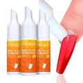 YTRUNS Nail Glue Remover for Press on - 10ML Press On Nail Remover,eatures a pry-off cap for easy,nail removal Remover Easy Removal Debonder for Glue on Tips,containing vitamin E(3 pcs)