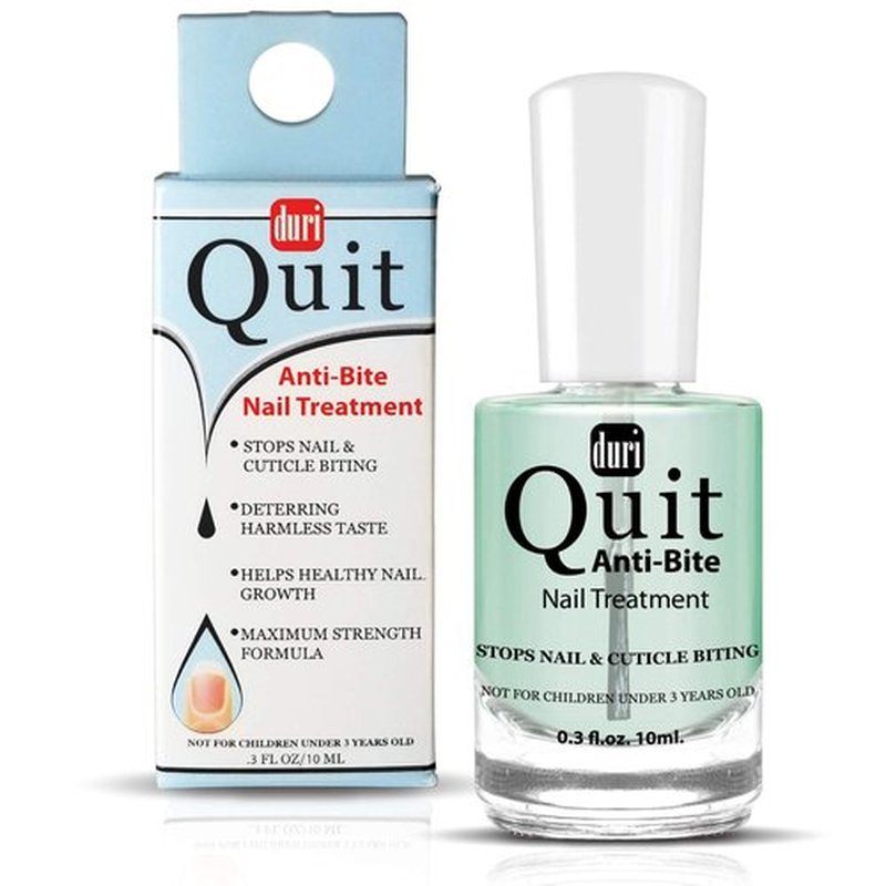 duri Quit Anti Bite, Stops Nail and Cuticle Biting and Sucking, Bitter Taste, Nail Care, for Ages 3+ (0.3 fl.oz. 10 ml.)