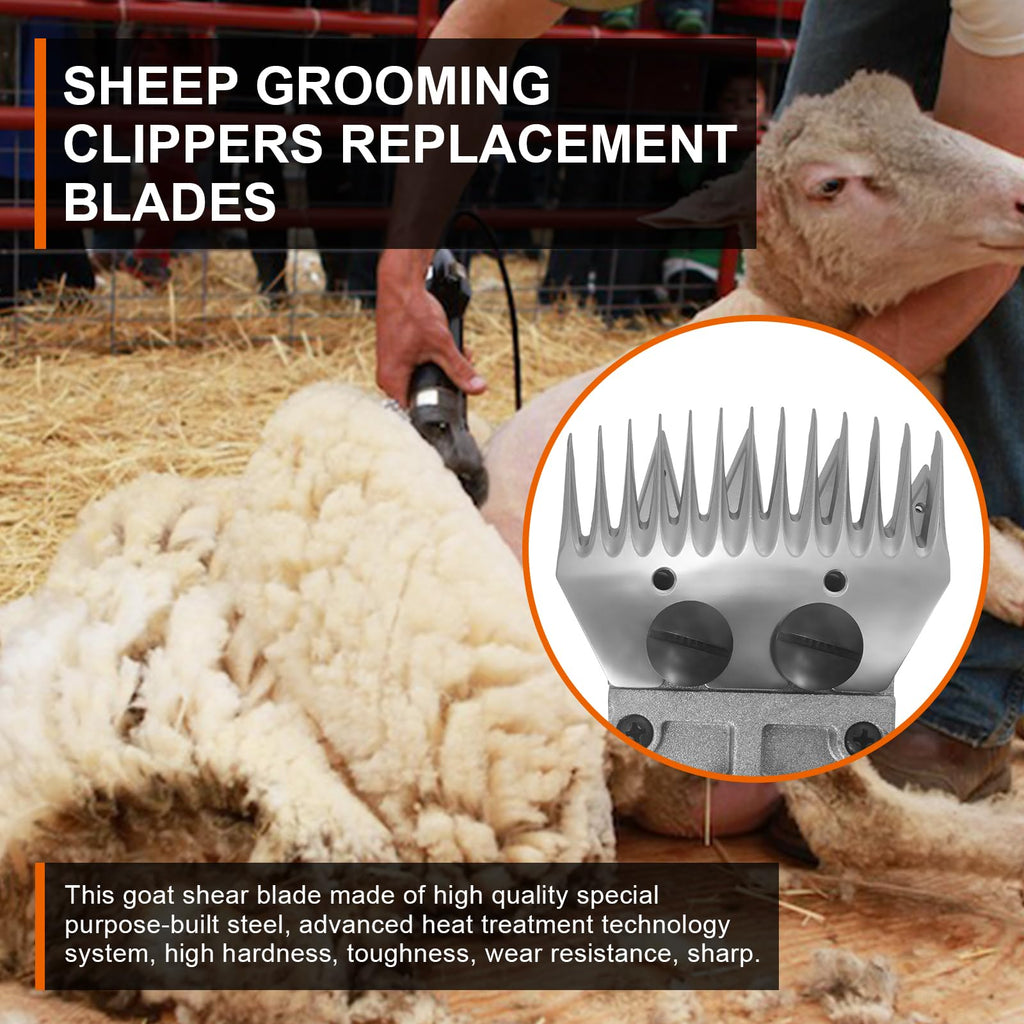 13 Tooth Sheep Grooming Clippers Replacement Blades for Thick Coat Animals