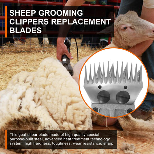 13 Tooth Sheep Grooming Clippers Replacement Blades for Thick Coat Animals