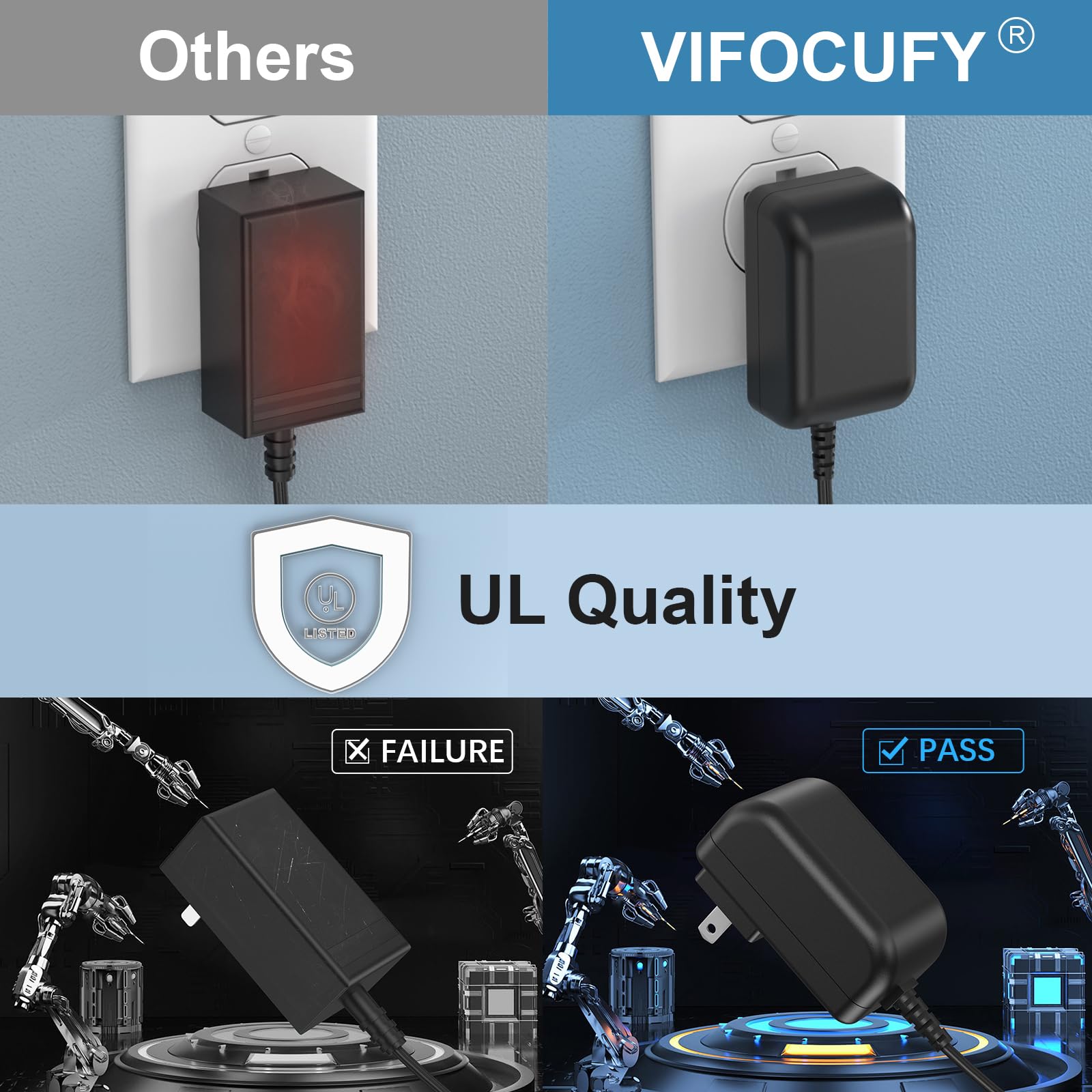 VIFOCUFY 4V AC Adapter Power Cord for WAHL Trimmer 9880L 9865 9854L 9860