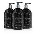 Baylis & Harding Liquid Hand Soap Wash with Dispenser, Elements, Dark Amber & Fig, 16.9oz/500ml (3-Pack)