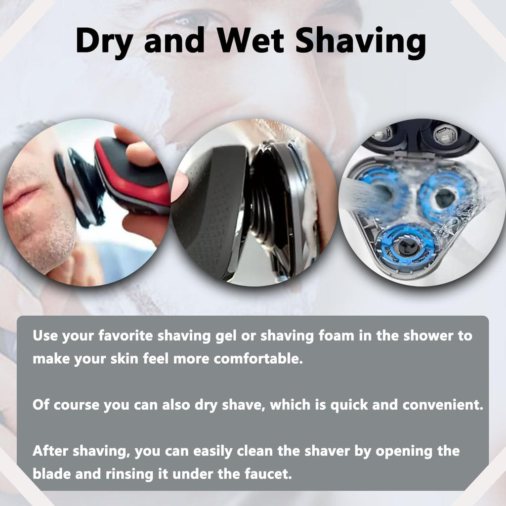 Upgraded SH30 Replacement Heads Compatible with Philips Norelco Shaver Series 1000, 2000, 3000, Fit for 2400, 3600, 3800 Series Shavers, Replacement Blades for Philips Norelco 3000