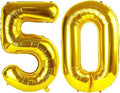 Gold Number 50 Balloon - 40 Inch Golden 50th Birthday Decoration for Men & Women | Party Supplies