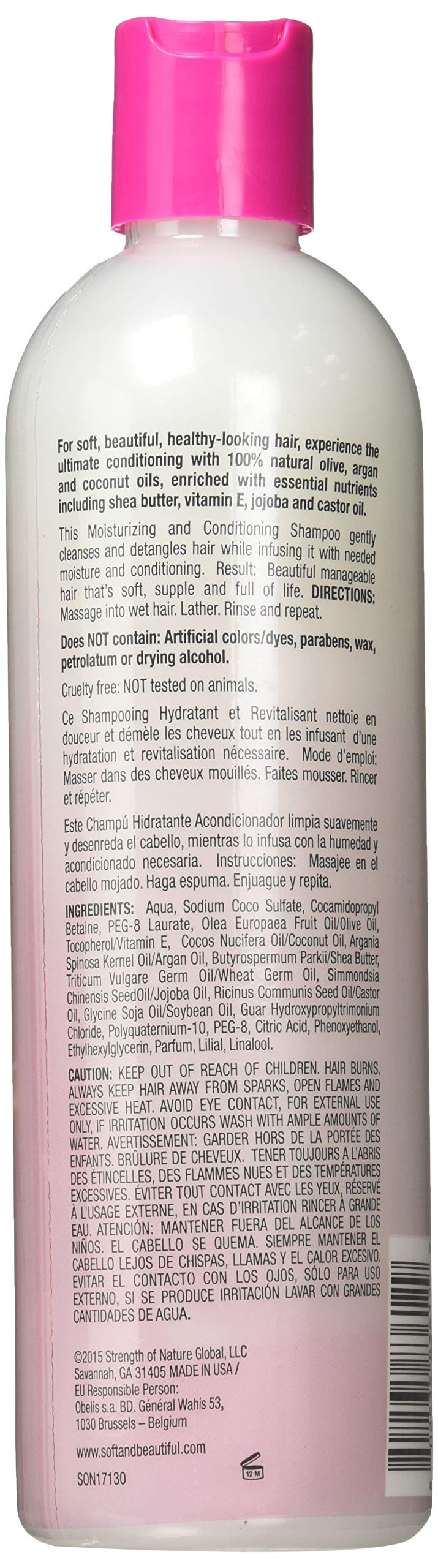 Soft & Beautiful Clean Moisturizing Conditioning Shampoo, 12 Oz