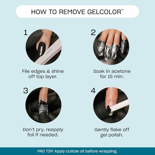 OPI GelColor Nail Polish - Salon-Quality Shine in White, Gray & Black Shades | Long-Lasting, Vegan Formula | 0.5 Fl Oz