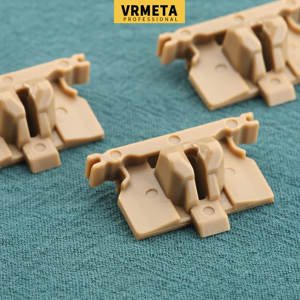 VRMETA 3 Pcs DIY Hair Clippers Accessories Cam follower Replacement Swing Head Guide Block Plastic Tongue fit Wahl Magic Clip 8148/8504/8591/1919 Repair Part (3 Brown)
