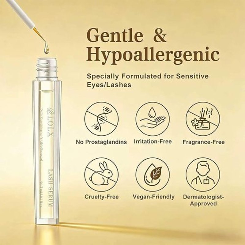 Skiennix Eyelash Growth Serum - Peptide-Infused Formula for Thicker, Fuller Lashes | 3 mL
