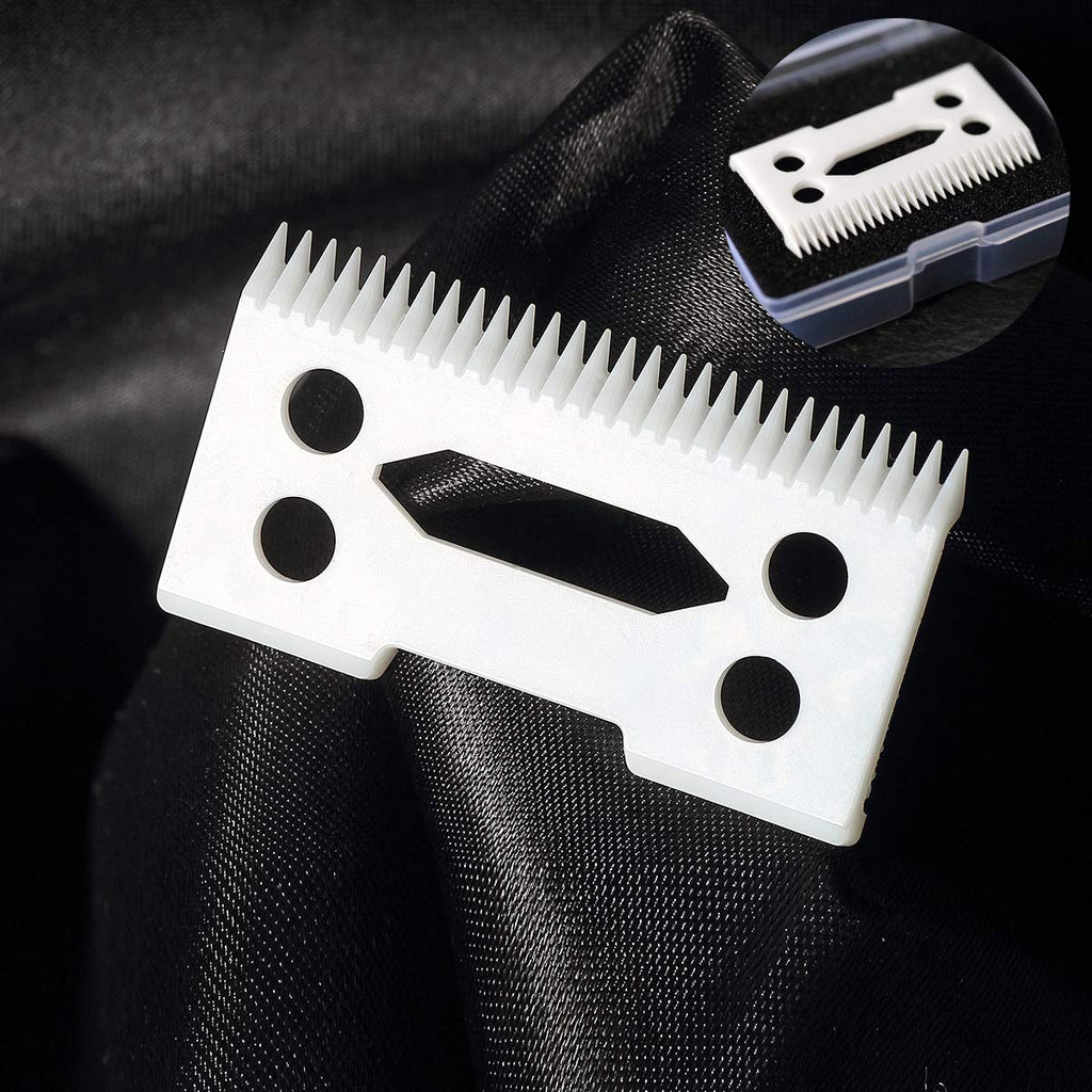 FOXSONIC Professional 2-Hole Clipper Blades, Ceramic Replacement Blades for Wahl Senior Cordless Clipper