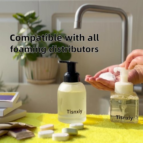 Tisnxiy Foaming Hand Soap Tablet Refills - 12 Count- 96 fl oz total (12x 8 fl oz) - Eco-Friendly Foaming Hand Soap Refill - Gentle on Hands, Kind to Earth - Variety Fragrance Pack