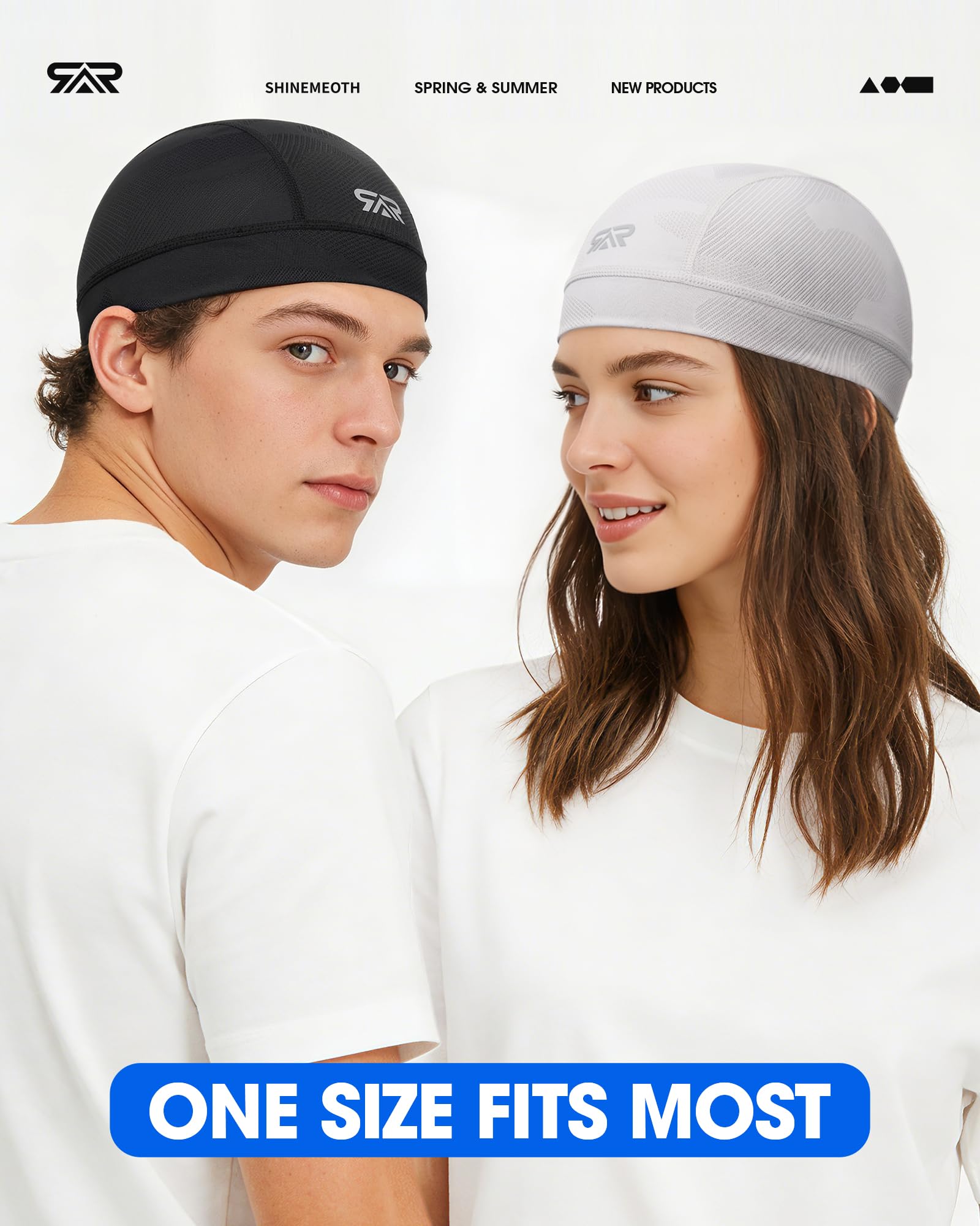 THINDUST 3-Pack Camo Helmet Liner Skull Cap Breathable Mesh for Men Women