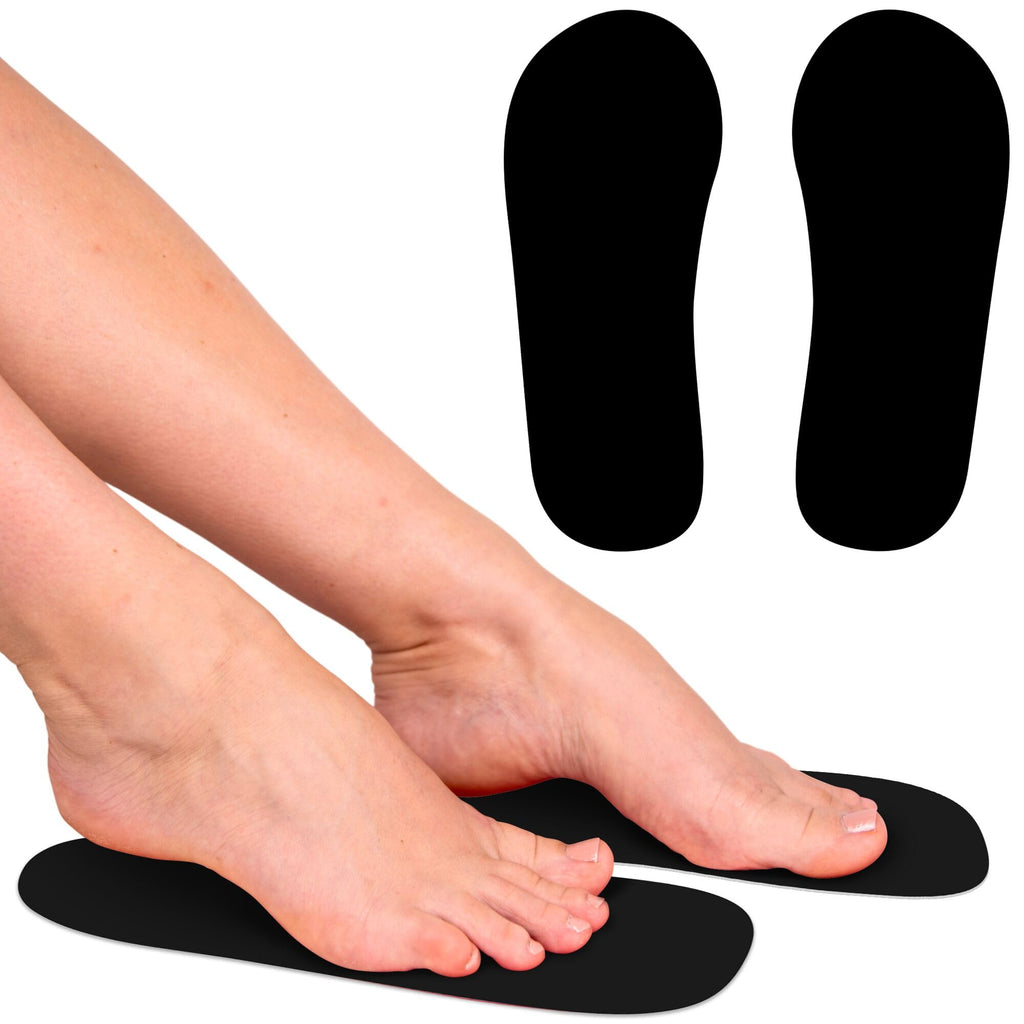 CHNELSS 60Pairs Professional Spray Tan Feet Pads - Disposable Foam Feet Protectors for Tanning Salon Hygienic & Comfortable Feet for Spray Tanning - Spray Tan Foot Covers for Tanning Tent(Black)