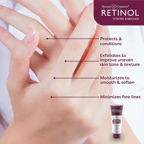 LIVAURA Retinol Anti-Aging Hand Cream - Youthful Hands with Rich, Velvety Moisture - Vitamin A for Skin & Nails