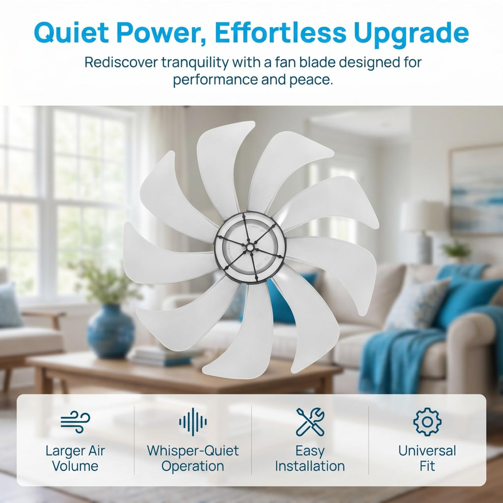 Housoutil Floor Fan Fan Parts Mini Blades Parts Ceiling Blades Only s Replacement 14 Inch Replacement Stainless Ceiling Arms Electric Pp Metal Pencil