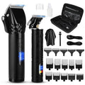 Soonsell Hair Clippers for Men,Professional Barber Clippers and Trimmer Set,Mens Cordless Hair Clipper for Barber,T-Blade Trimmer Set