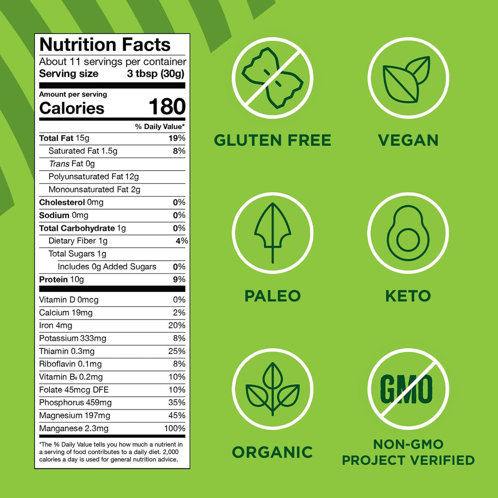 Manitoba Harvest Organic Hemp Hearts, 12oz, 10g Plant Based Protein and 12g Omega 3 & 6 per Srv, Smoothies, yogurt & salad, Non-GMO, Vegan, Keto, Paleo, Gluten Free