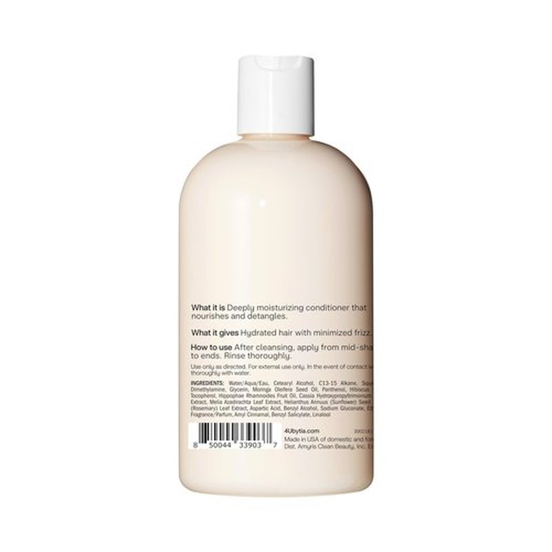 4U by Tia Moisturizing Conditioner for Curly Hair – Nourishing conditioner for coily, kinky & curly hair – Made with Hemi15 & Hibiscus for hydration & frizz control (1 Pack)