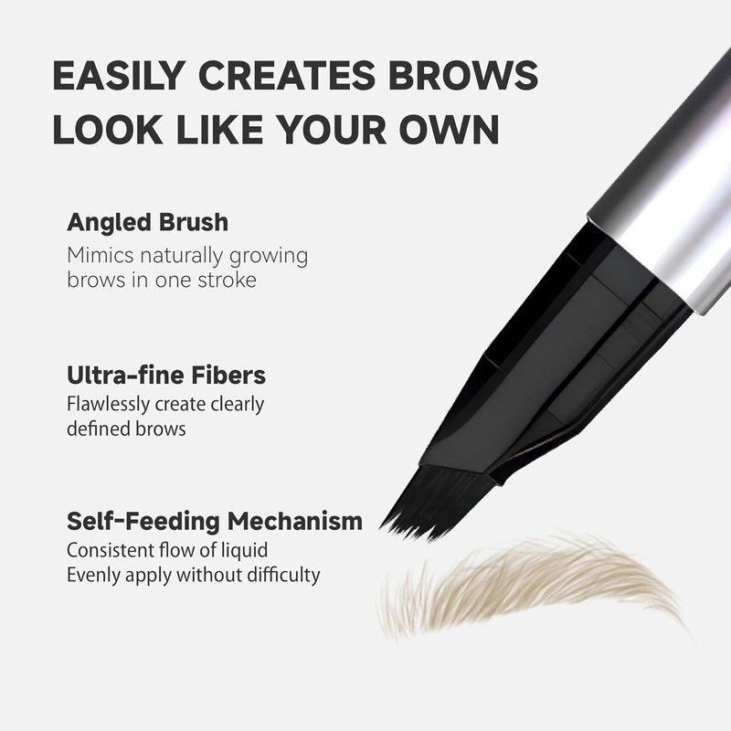 Unicos Eyebrow Pen - Waterproof, Long-Lasting Eyebrow Pencil for Natural Hair-Like Strokes | Taupe