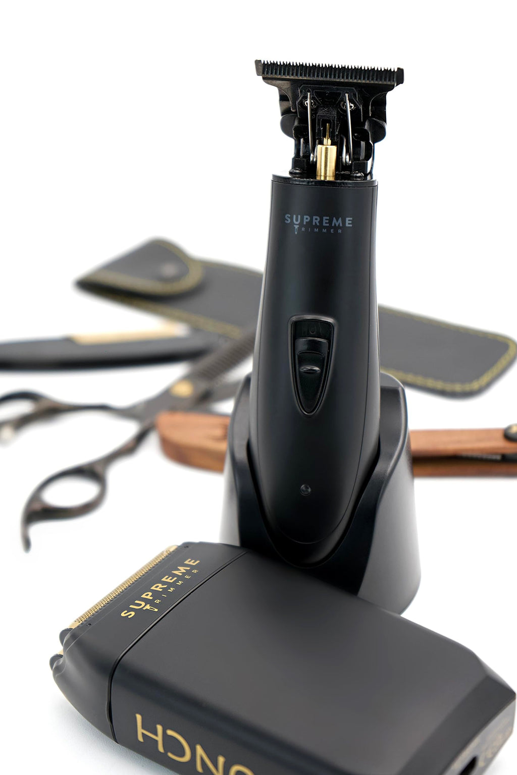 Supreme Trimmer DLC T Shaper & Crunch Lite Haircutting Kit | Barber Hair Trimmer ST5205 & STF600 Foil Shaver, Professional Beard Trimmer | Pink