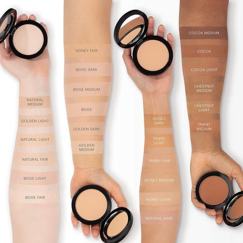 Glo Skin Beauty Pressed Powder Foundation - Cocoa Medium | Buildable Coverage & Long-Lasting Finish