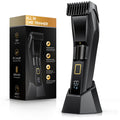 Men's Beard Trimmer-All-in-One Mustache Trimmer for Men with 20 Length Adjustable, Stainless Steel T-Blade for Precision Facial Hair Trimming Cordless IPX7 Waterproof Wet/Dry Clipper,LED Display