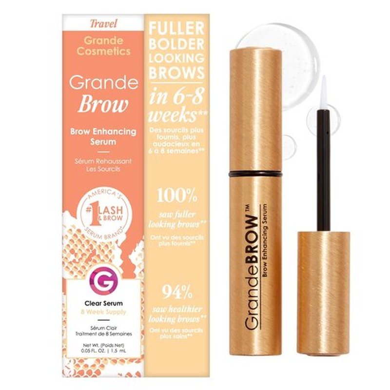 Grande Cosmetics GrandeBROW Brow Enhancing Serum - Fuller, Bolder Eyebrows with Vitamins & Peptides