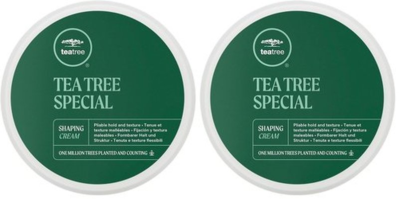 Tea Tree Shaping Cream - Hair Styling Cream for Long-Lasting Hold & Matte Finish | All Hair Types