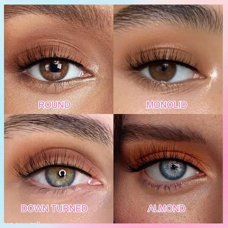 Self Adhesive Eyelashes Preglued Glueless - Natural Look No Glue Eyelashes 3D 12mm Natural Cat Eye Waterproof Glueless No Glue Needed Reusable Stick on False Strip Lashes by EMEDA (6D46 with Tweezers)