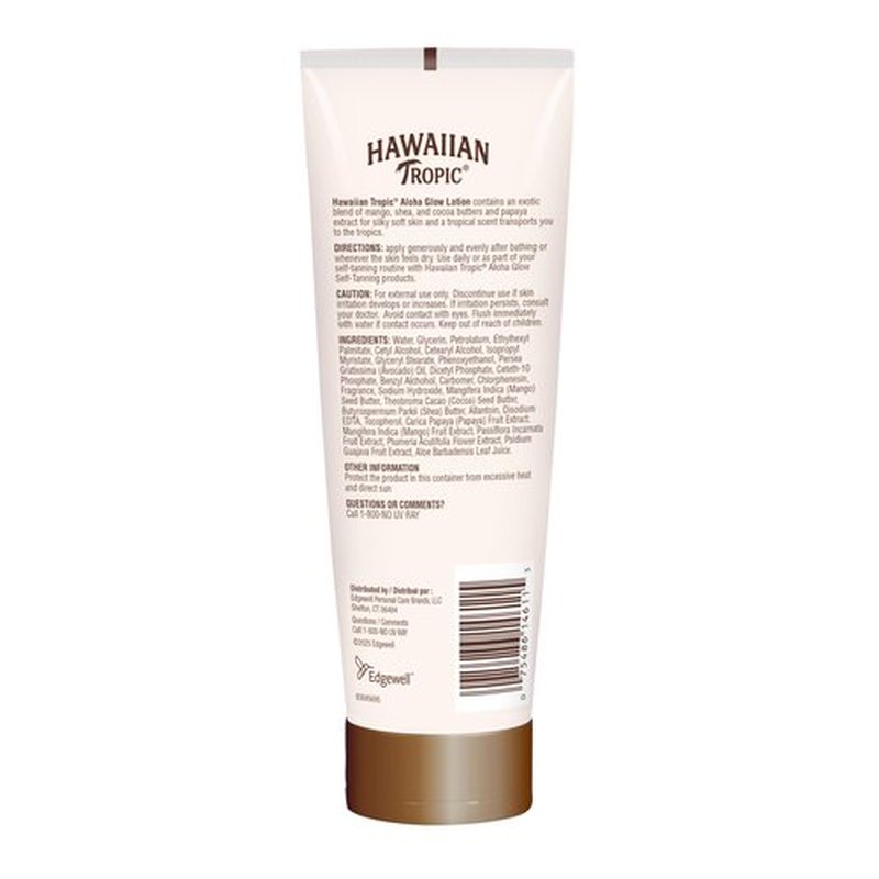 Hawaiian Tropic Aloha Glow Lotion, 8oz | Tan Extender Lotion, After Sun Tan Extender, After Sun Care with Shea Butter & Cocoa Butter, Hawaiian Tropic Body Moisturizer, Body Cream for Women, 8 fl oz