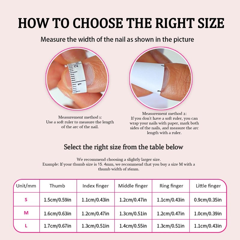 White French Tip Press on Nails Flower Handmade Press on Nails with Rhinestone Designs Long Coffin Shaped Fake Nails Full Cover Thick Acrylic and Muti-Layer Gel Stick on Nails for Women (M)
